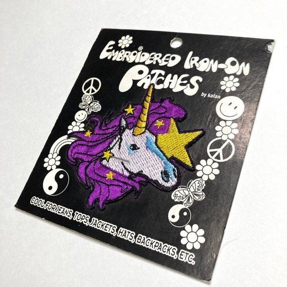 1998 Kalan Embroidered Unicorn Iron-On Patch - Picture 2 of 4